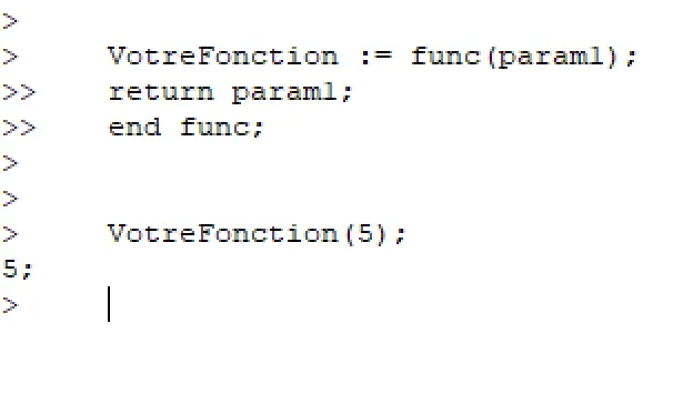 ISETL - Syntaxe des fonctions